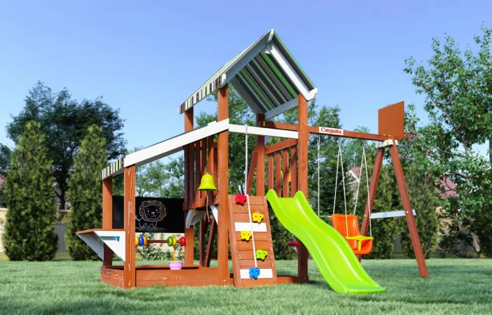 Детская площадка Савушка TooSun (Тусун) 10 (салатовый) Детская площадка Савушка TooSun (Тусун) 10 (салатовый)