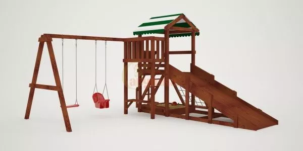 Детская площадка Савушка Мастер 2 (Махагон) 4 сезона