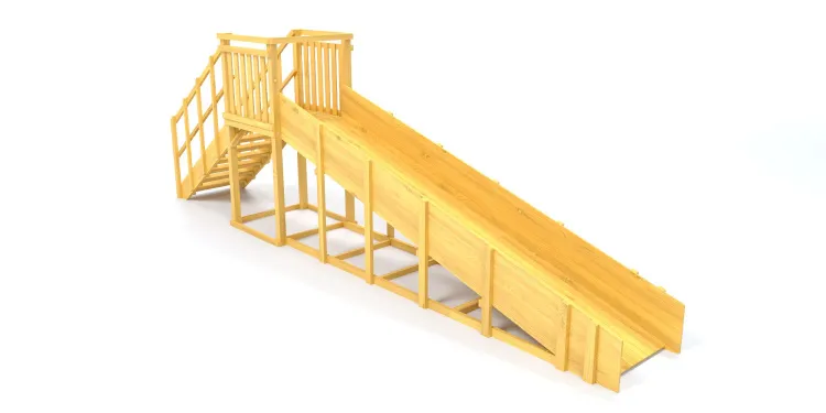 Зимняя горка Савушка Зима Wood 2 (скат 5м)