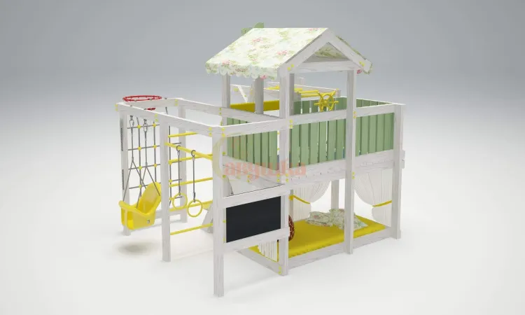 Игровой комплекс Савушка Baby 5 оливковый