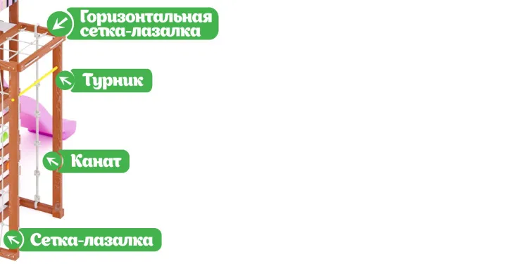 Детская площадка Савушка TooSun (Тусун) 8 (розовый)