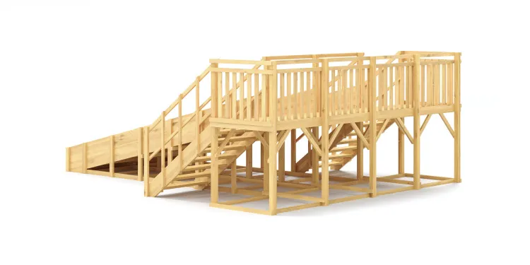 Зимняя горка Савушка Зима Wood 4/1