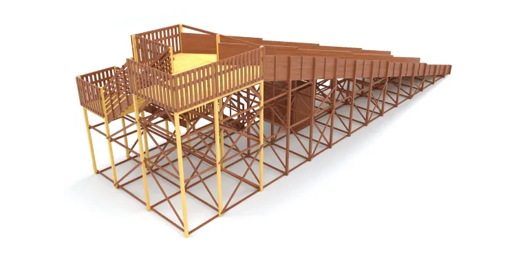 Зимняя горка Савушка Зима 12 с местом для хранения