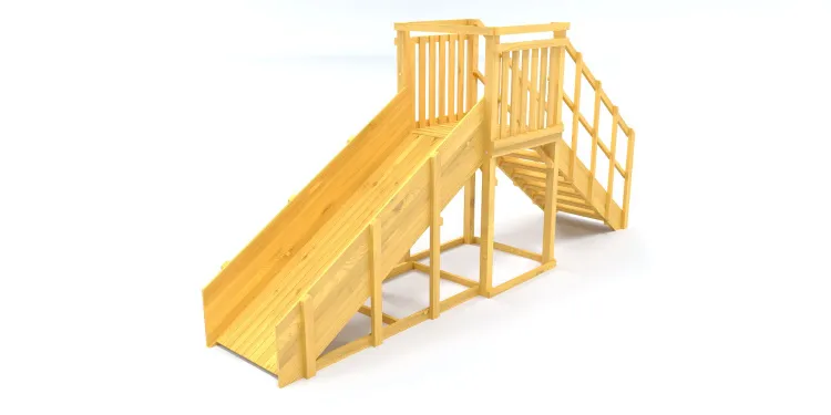 Зимняя горка Савушка Зима Wood 2 (скат 3м)