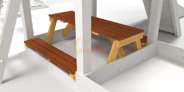 Столик с двумя лавочками