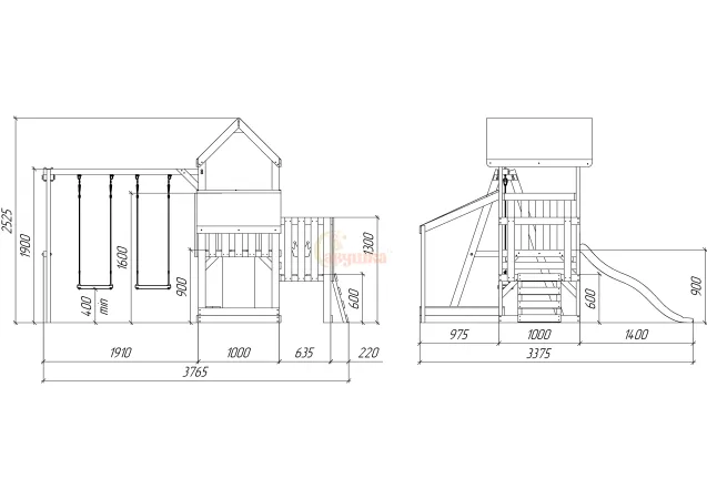 Детская площадка Савушка TooSun (Тусун) 5 Детская площадка Савушка TooSun (Тусун) 5