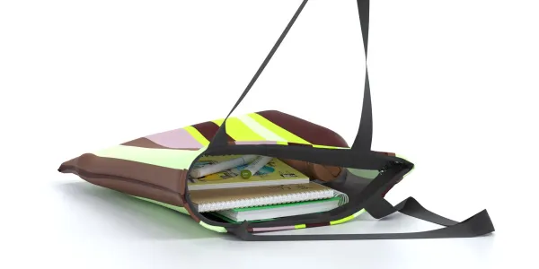 Сумка-шоппер, 45х35 см (полоса Салатовая)