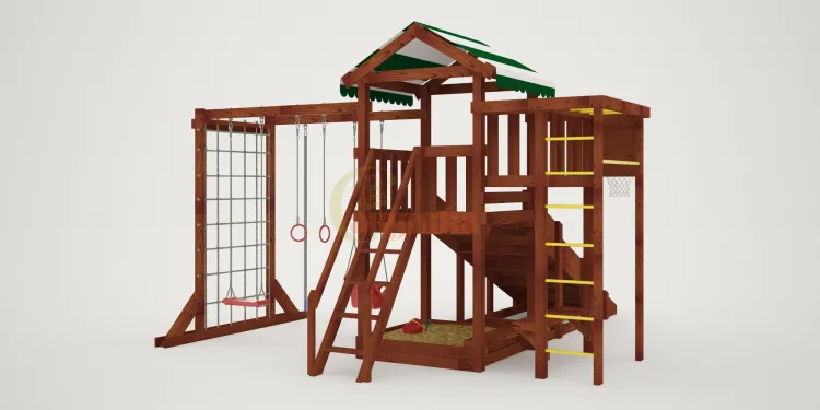 Детская площадка Савушка Мастер 4 (Махагон) 4 сезона Детская площадка Савушка Мастер 4 (Махагон) 4 сезона