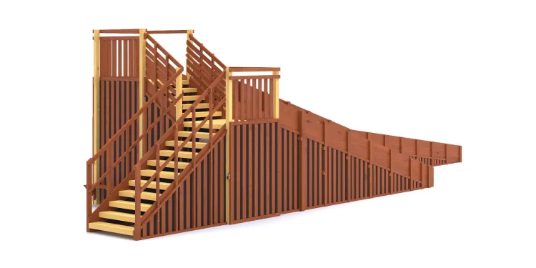 Зимняя горка Савушка Зима 14 с закрытыми фасадами