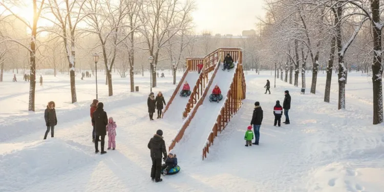 Зимняя горка Савушка Зима 9