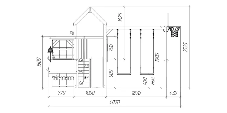 Детская площадка Савушка TooSun (Тусун) 12 (синий)