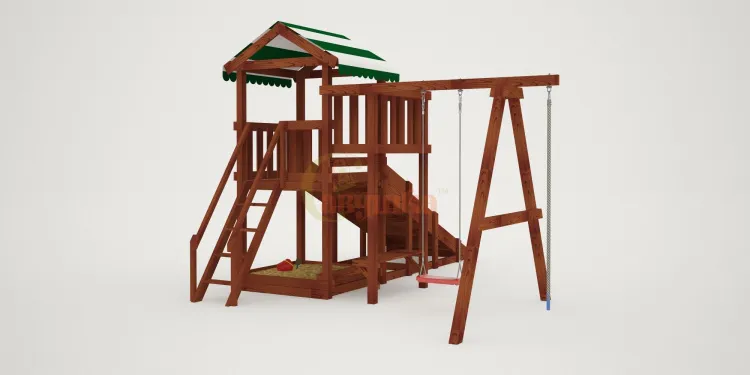 Детская площадка Савушка Мастер 1 (Махагон) 4 сезона