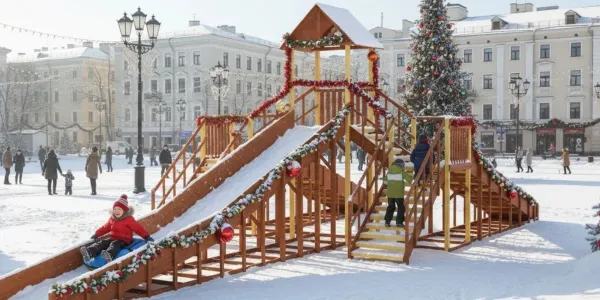 Зимняя горка Савушка Зима 11