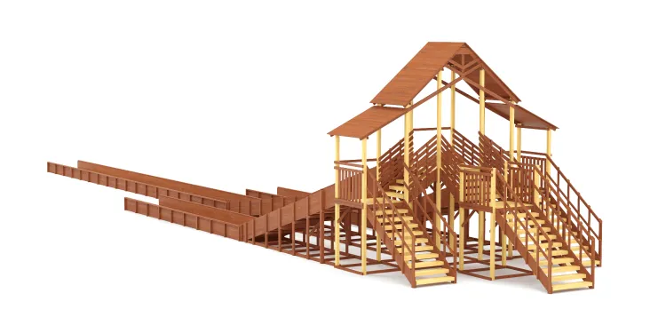 Зимняя горка Савушка Зима 11/1 (Махагон)