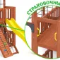 Детская площадка Савушка КУБ-8 (Махагон) с коконом и подушками