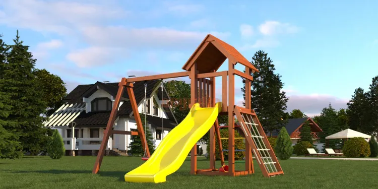 Детская площадка Савушка Мастер 7 (Махагон)