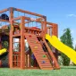 Детская площадка Савушка КУБ-3 (Махагон) с подушками