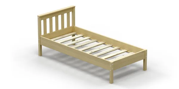 Кровать Савушка-10, 90х200, WOOD (без окрашивания) Кровать Савушка-10, 90х200, WOOD (без окрашивания)