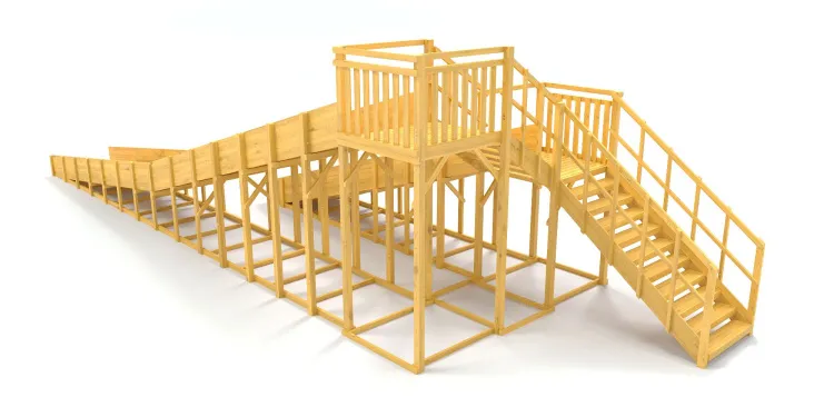 Зимняя горка Савушка Зима Wood 9