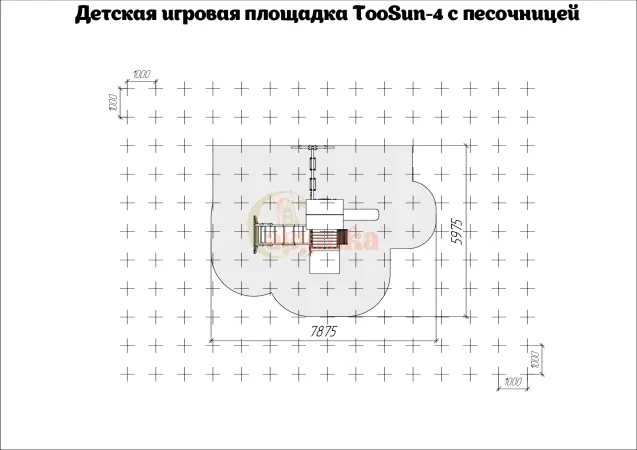 Детская площадка Савушка TooSun (Тусун) 4 с песочницей