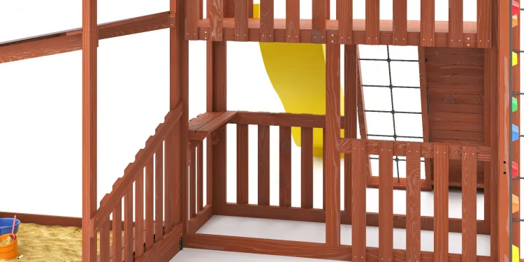 Детская площадка Савушка КУБ-5 (Махагон) с подушками