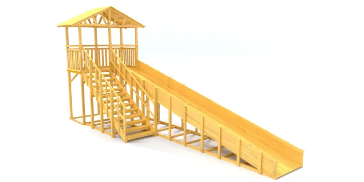 Зимняя горка Савушка Зима Wood 8/1