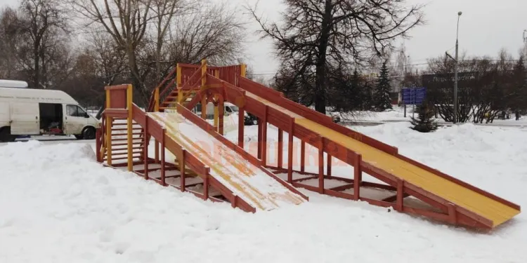 Зимняя горка Савушка Зима 7