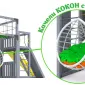 Детская площадка Савушка КУБ-3 (Серый) с подушками и коконом
