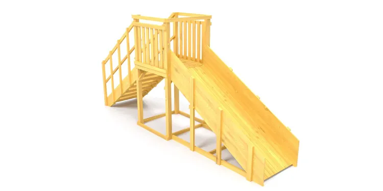 Зимняя горка Савушка Зима Wood 2 (скат 3м)