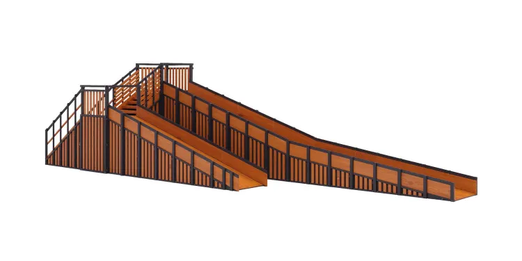 Зимняя горка Савушка Зима 14 (Black Edition) с местом для тюбингов