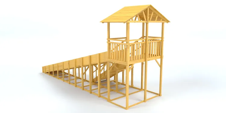 Зимняя горка Савушка Зима Wood 8/1