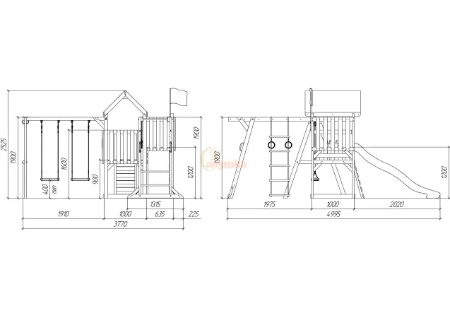 Детская площадка Савушка TooSun (Тусун) 4 Plus