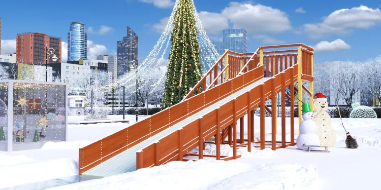 Зимняя горка Савушка Зима 8