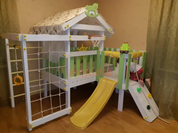 Игровой комплекс Савушка Baby 7 оливковый