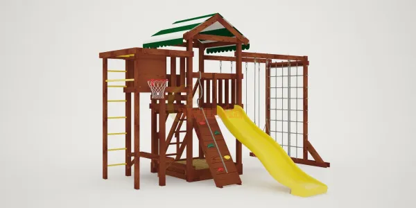 Детская площадка Савушка Мастер 4 (Махагон)