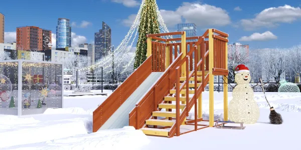 Зимняя горка Савушка Зима 3