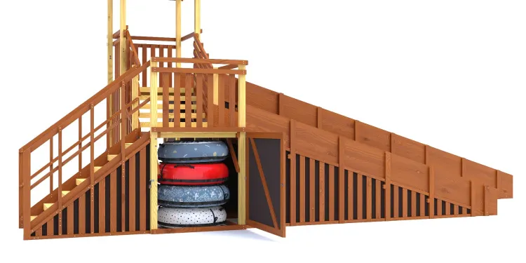 Зимняя горка Савушка Зима 13/1 с лавочкой