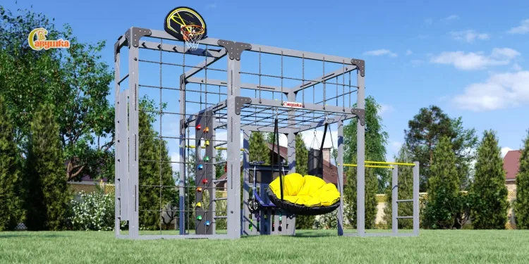 Детская площадка Савушка КУБ-2 (Серый)