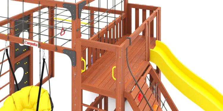 Детская площадка Савушка КУБ-3 (Махагон)