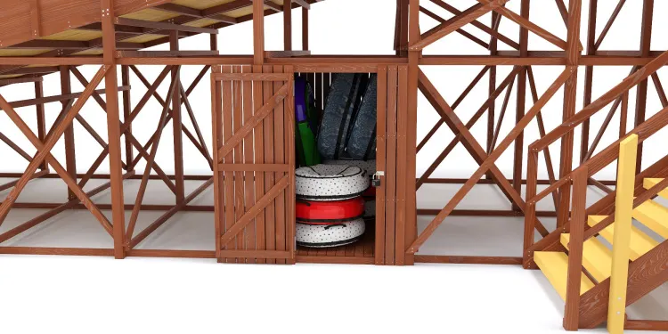 Зимняя горка Савушка Зима 12 с местом для хранения