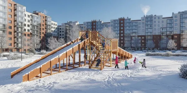 Зимняя горка Савушка Зима 7/1