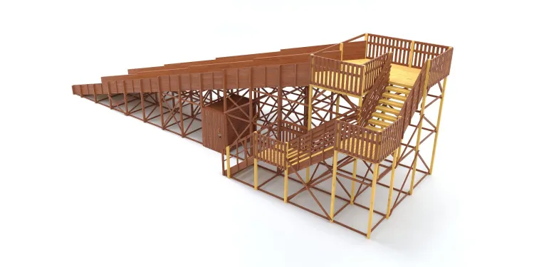 Зимняя горка Савушка Зима 12 с местом для хранения