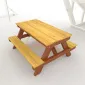 Столик с лавочками отдельностоящий