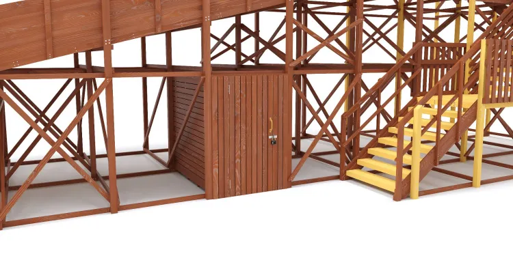 Зимняя горка Савушка Зима 12 с местом для хранения