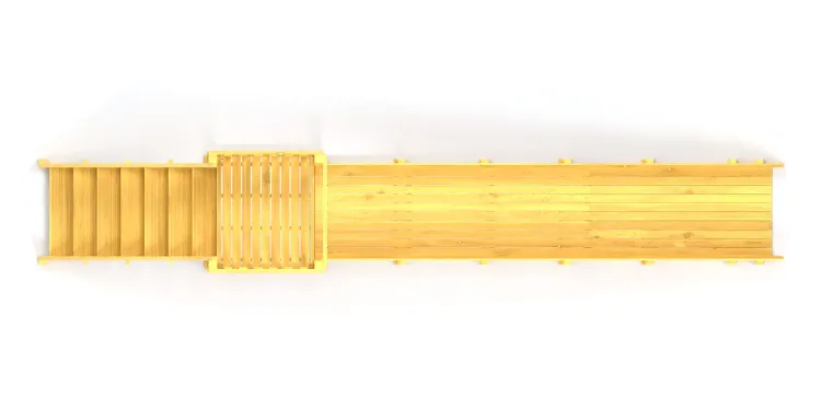 Зимняя горка Савушка Зима Wood 2 (скат 5м)