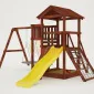 Детская площадка Савушка Мастер 2 с качелями Гнездо 1 метр (Махагон)