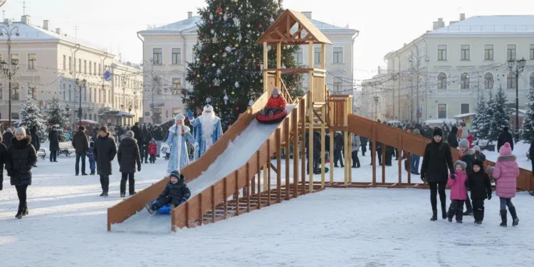 Зимняя горка Савушка Зима 10