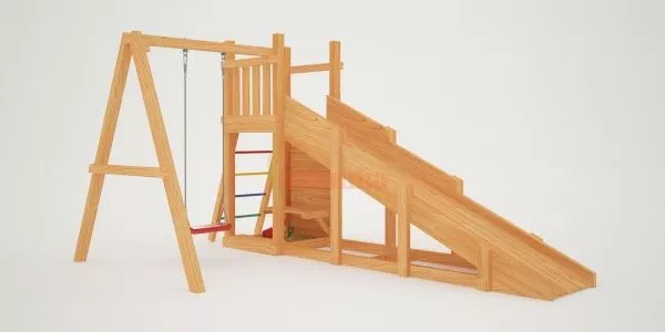 Детская площадка Савушка Мастер 6 с качелями (4 сезона)