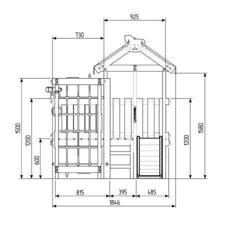 Игровой комплекс Савушка Baby 1 голубой