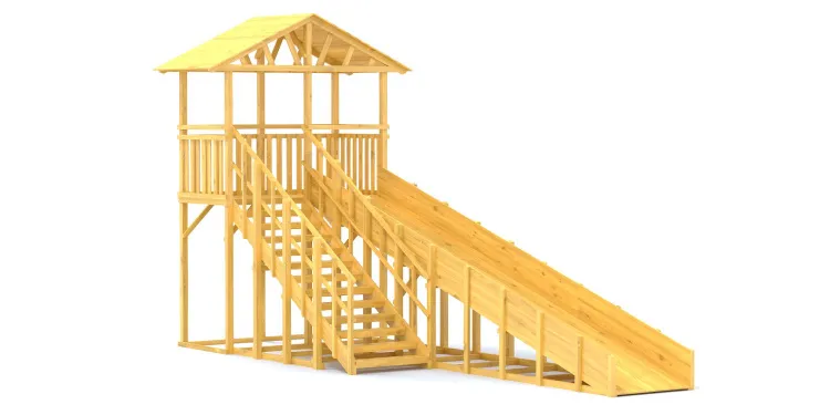 Зимняя горка Савушка Зима Wood 6/1